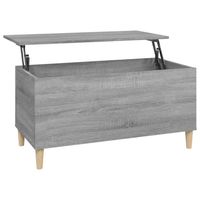 vidaXL Salontafel 90x44,5x45 cm bewerkt hout grijs sonoma eikenkleurig - thumbnail