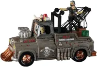 Lemax last ditch tow truck tafereel Spooky Town 2022