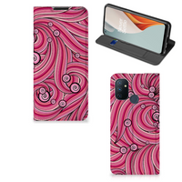 OnePlus Nord N100 Bookcase Swirl Pink - thumbnail