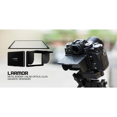 Larmor screenprotector 5th voor Olympus E-M1/M10/M5II Screen+Shade