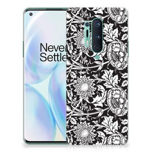 OnePlus 8 Pro TPU Case Black Flowers