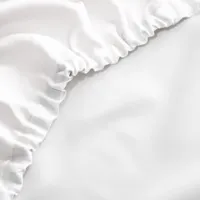 Bamboe Hoeslaken Wit 140x200+30 Cm