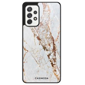 Samsung Galaxy A72 hoesje - Marmer goud