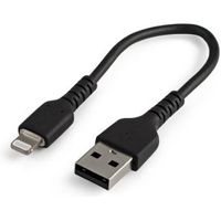 StarTech.com RUSBLTMM15CMB mobiele telefoonkabel Zwart 0,15 m USB A Lightning