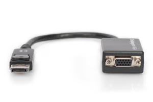 Digitus AK-990904-002-S DisplayPort-kabel Adapter DisplayPort-stekker, VGA-stekker 15-polig 0.15 m Zwart