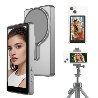 MOJOGEAR VS1 Selfie Vlog Monitor - Alleen compatibel met Samsung - Grijs