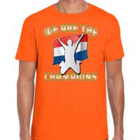 Bellatio Decorations Verkleed shirt voor heren - Nederland - oranje - voetbal supporter - themafeest 2XL  -