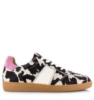 DWRS - POONA cow hair on off white/pink Leer Dames