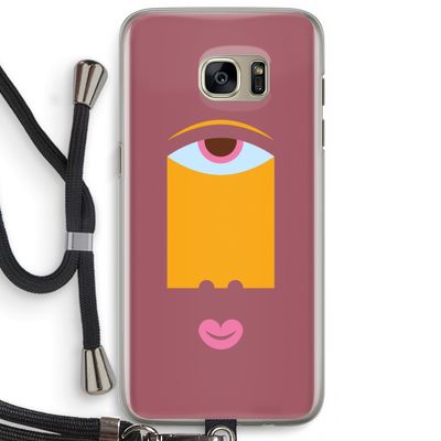 Mono V: Samsung Galaxy S7 Edge Transparant Hoesje met koord