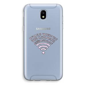 Home Is Where The Wifi Is: Samsung Galaxy J5 (2017) Transparant Hoesje