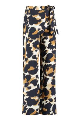 Marilyn animal trousers - offwhite/mustard - 07024