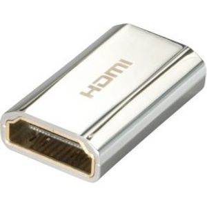 Lindy 41509 tussenstuk voor kabels HDMI Type A (Standard) HDMI Type A (Standaard) Metallic