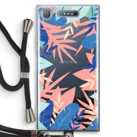 Tropisch: Sony Xperia XZ1 Transparant Hoesje met koord