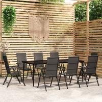 9-delige Tuinset zwart