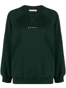 Marni sweat à logo imprimé - Vert