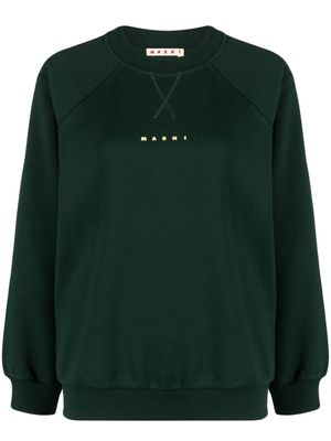 Marni sweat à logo imprimé - Vert
