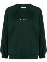 Marni sweat à logo imprimé - Vert - thumbnail