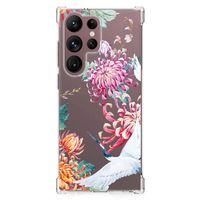 Samsung Galaxy S23 Ultra Case Anti-shock Bird Flowers