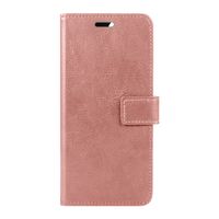 Basey Samsung Galaxy A02s Hoesje Book Case Kunstleer Cover Hoes - Rose goud