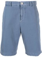 Brunello Cucinelli short en coton à taille mi-haute - Bleu