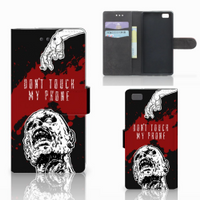 Huawei Ascend P8 Lite Portemonnee Hoesje Zombie Blood