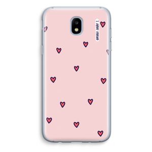 Hartjes: Samsung Galaxy J5 (2017) Transparant Hoesje