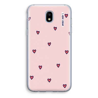 Hartjes: Samsung Galaxy J5 (2017) Transparant Hoesje