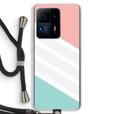 Strepen pastel: Xiaomi Mi Mix 4 Transparant Hoesje met koord