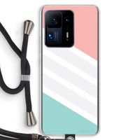 Strepen pastel: Xiaomi Mi Mix 4 Transparant Hoesje met koord