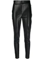 DKNY pantalon slim en cuir artificiel - Noir