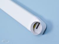 Platte buis kunststof 150x75 mm rooster met terugslagklep