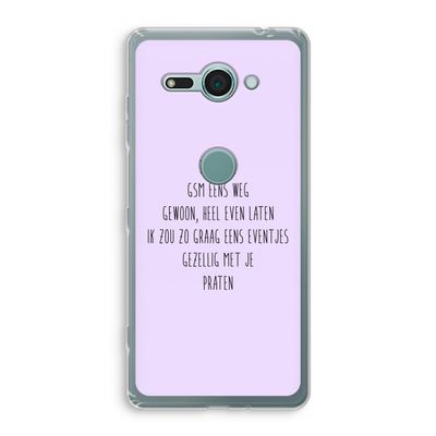 GSM: Sony Xperia XZ2 Compact Transparant Hoesje