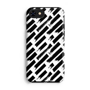 Zwarte vegen: iPhone 8 Tough Case