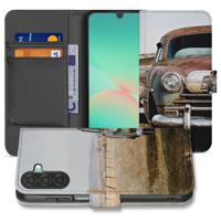 Samsung Galaxy A17 Portemonnee Hoesje Vintage Auto 3 Pasjes TPU