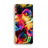 Neon bloemen: Samsung Galaxy S20 Plus Transparant Hoesje