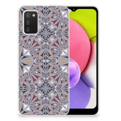 Samsung Galaxy A03S | TPU | Siliconen hoesje | Flower Tiles