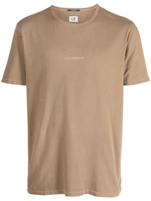 C.P. Company t-shirt à logo imprimé - Marron
