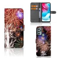 Motorola Moto G60s | Wallet Case | met Pasjes | Vuurwerk