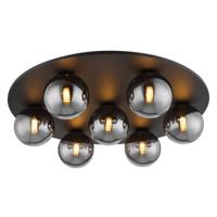 Globo Zwarte plafondlampRiha 7-lichts - 56133-7D