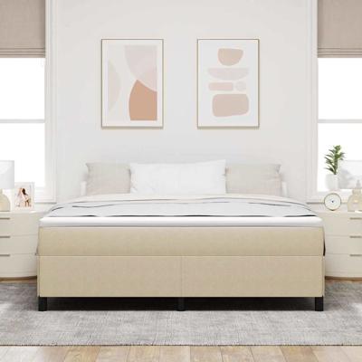 Bedframe Grijs groen 180 x 200 cm Katoenen stof