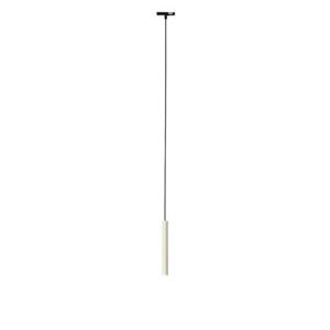 QAZQA Moderne hanglamp zwart beige voor railsysteem 1-fase -