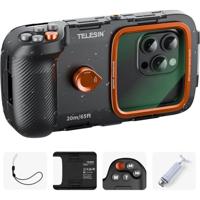 Telesin Smartphone Duik Case met knoppen en vacuümpomp