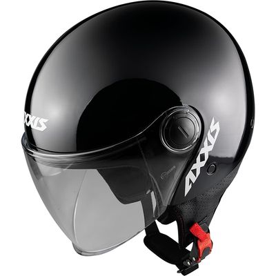 Axxis Helm square solid glans zwart s