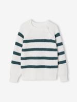 Gestreepte jongenstrui saliegroen