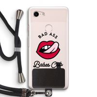 Badass Babes Club: Pixel 3 Transparant Hoesje met koord