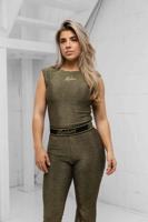 Malelions Sparkling Shoulder Bodysuit Dames Goud - Maat L - Kleur: Goud | Soccerfanshop