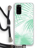 Palmbladeren: Samsung Galaxy S20 Transparant Hoesje met koord Palmbladeren: Samsung Galaxy S20 Transparant Hoesje met koord