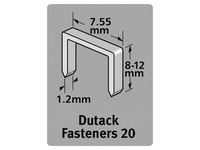 Dutack Niet serie 20 Cnk 8mm blister/1000 st. - 5011007