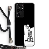 Musketon Painter: Samsung Galaxy S21 Ultra Transparant Hoesje met koord