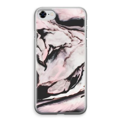 Roze stroom: iPhone 8 Transparant Hoesje